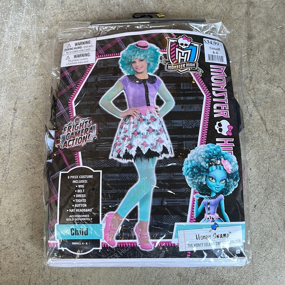 Monster High: Honey Swamp Kids Costume! New! - Picture 3 of 10